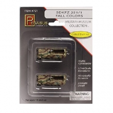 PEGASUS 727 1:144 SD KFZ 251:9 & 22 WINTER COLORS, PRE PAINT