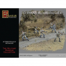 PEGASUS 7224 1:72 GERMAN FALLSCHIRMJAGER, 40 PIECE SET