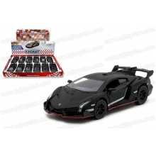 KINSMART 5367DM 5 PULG LAMBORGHINI VENENO MATTE BLACK