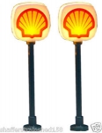 MODELPOWER 8580 SHELL GAS STATION SIGNS ( 2PCS ) N