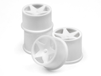 HPI 114286 Q32 SUPER STAR WHEEL SET F R ( WHITE 18X10/18X14/4PCS )