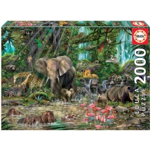 EDUCA 16013 PUZZLE 2000 PIEZAS JUNGLA AFRICANA