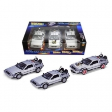 WELLY 22400 1983 DELOREAN * BACK TO THE FUTURE * GIFT BOX 1:24