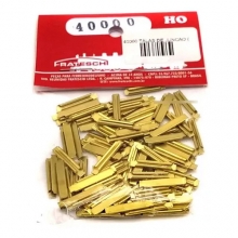 FRATESCHI 40000 RAIL JOINERS ( BRASS ) ( 100 PCS )