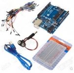 ZMXR UNO R3 + BREADBOARD 400 POINT + 9V BATTERY SNAP STARTER LEARNING KIT FOR ARDUINO