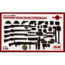 ICM 35683 WWI BRITISH INFANTRY WEAPON & EQUIPMENT 1:35