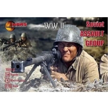 MARS 72012 1:72 WWII SOVIET ASSAULT GROUP ( 24 W 4 MACHINE GUNS )