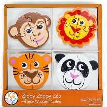 BEADBAZAAR 8863 WOODEN PUZZLE ZIPPY ZAPPY ZOOM