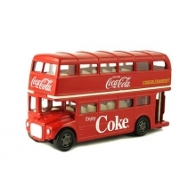 MOTORCITY 464001 1:64 ROUTEMASTER LONDON DOUBLE DECKER BUS 60 COCA COLA