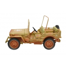 FIGURES 77408A/RUSTY 1:18 ARMY JEEP US ARMY ( RUSTY DESERT VERSION )