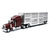NEWRAY 12073 1:32 PETERBILT 379 LIVESTOCK ( CHROME )