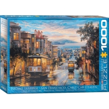 EUROGRAPHICS 6000-0957 SAN FRANCISCO CABLE CAR HEAVEN PUZZLE 1000 PIEZAS