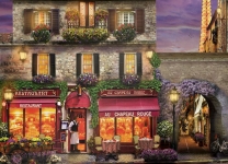 EUROGRAPHICS 6000-0963 THE RED HAT RESTAURANT PARIS PUZZLE 1000 PIEZAS