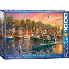 EUROGRAPHICS 6000-0969 HARBOR SUNSET PUZZLE 1000 PIEZAS