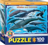 EUROGRAPHICS 6100-0082 WHALES AND DOLPHINS PUZZLE 100 PIEZAS