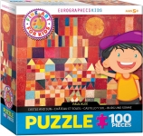 EUROGRAPHICS 6100-0836 CASTLE AND SUN BY PAUL KLEE PUZZLE 100 PIEZAS