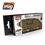 AMMO MIG JIMENEZ AMIG7111 I WW BRITISH & GERMAN COLORS