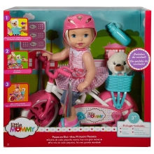 MATTEL FCN11 LITTLE MOMMY LEARN TO RIDE DOLL