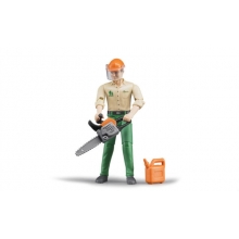 BRUDER 60030 LOGGING MAN WITH ACCESSORIES