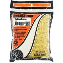 WOODLAND 61 COARSE TURF YELLOW GRASS 12 OZ