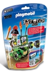 PLAYMOBIL PM6162P CAON INTERACTIVO VERDE CON CAPITAN PIRATA