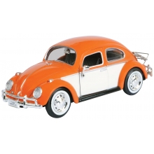 MOTORMAX 79558 1:24 1966 VOLKSWAGEN CLASSIC BEETLE WITH REAR LUGGAGE RACK