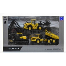 NEWRAY 32095 DIECAST VOLVO CONTRUCTION VEHICLE DELUXE SET