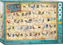 EUROGRAPHICS 6000-5327 SIBLEY AMERICAN STATE BIRDS PUZZLE 1000 PIEZAS