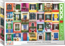 EUROGRAPHICS 6000-5350 MEDITERRANEAN WINDOWS PUZZLE 1000 PIEZAS