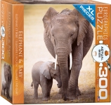 EUROGRAPHICS 8300-0270 ELEPHANT & BABY PUZZLE 300 PIEZAS