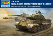 HOBBYBOSS 84530 GERMAN SD KFZ 182 KING TIGER PORSCHE TURRET W ZIMMER 1:35
