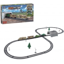 TRACK 21813 B O MILITARY TRAIN +TUNNEL WITH LIGHT ( LENGTH 357CM )