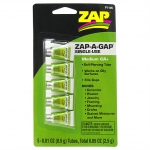 ZAP PT-105 0.01 OZ.( 0.5 GRAM ) SINGLE USE ZAP-A-GAP, 5 PER CARD