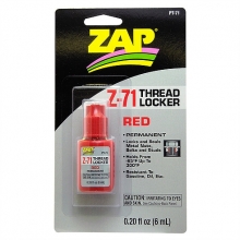 ZAP PT-71 0.20 FL OZ. ( 6 ML. ) Z-71 PERMANENT THREAD LOCKER ( RED ), CARDED