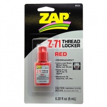 ZAP PT-71 0.20 FL OZ ( 6 ML ) Z 71 PERMANENT THREAD LOCKER ( RED ) , CARDED