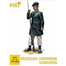 HAT 8309 1:72 PRUSSIAN LANDWEHR MARCHING ( 56 )