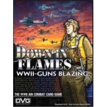 WARFARE 1011 DOWN IN FLAMES WWII GUNS BLAZING AIR COMBAT CARD GAME