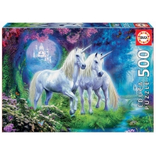 EDUCA 17648 PUZZLE 500 PIEZAS UNICORNIOS EN EL BOSQUE