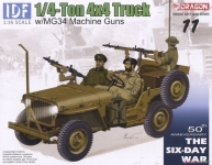 DRAGON 3609 1:35 IDF 1:4 TON 4X4 TRUCK W MG34