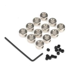 DUBRO 599 3/16 PULG. PLATED BRASS DURACOLLARS ( 12 PCS PER PACKAGE )