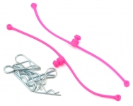 DUBRO 2251 BODY KLIP RETAINERS, PINK ( 2 PCS PER PACKAGE )