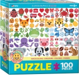 EUROGRAPHICS 6100-5396 EMOJI COLORS PUZZLE 100 PIEZAS