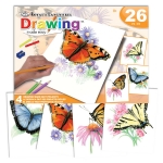 ROYAL AVS-DME202 3T 4 PC DRAWING BUTTERFLIES BO