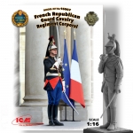 ICM 16007 FRENCH REPUBLICAN GUARD CAVALRY REG CORP 1:16