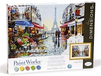 DIMENSIONS 91651 PARIS FLOWER SHOP PAINT BY NUMBER ( 20PULGX14PULG )