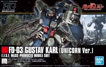 BANDAI 56751 HGUC 1/144 GUSTAV KARL ( UNICORN VER )