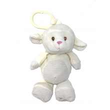 KELLY MT830CL 10PULG LAMB CREAM BB PRAM RATTLE TY