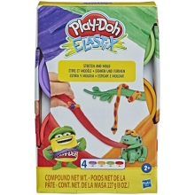 HASBRO E6967 PLAYDOH MUNDO DE TEXTURAS ELASTIX 4 PACK