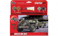 AIRFIX 55117 SMALL STARTER SET WILLYS MB JEEP 1:72 SCALE