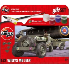 AIRFIX 55117 SMALL STARTER SET WILLYS MB JEEP 1:72 SCALE